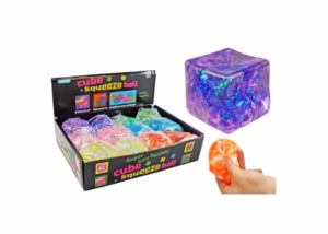 Cube Squeeze Ball Super Solid Squish 12pk