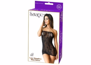 Savage Lingerie – Lace Strapless Mini Dress
