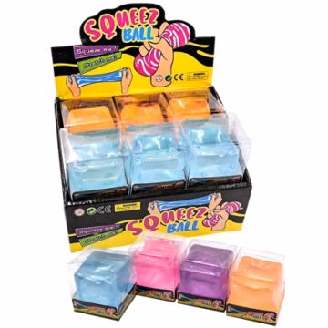 Squeez Ball Stretch Cube 12pk