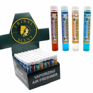Tribal Scent Glass Tube Air Fresheners 48pk