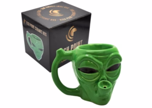 High Point Hand Pipe - Green Alien Mug