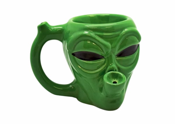High Point Hand Pipe - Green Alien Mug