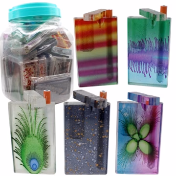 Acrylic 4" Dugout with Metal Bat Assortment 25pk