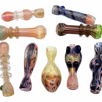 US-Made Fumed Design Chillum Hand Pipe Assortment 20pk
