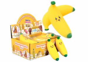 Decompression Toy Squishy Banana 12pk