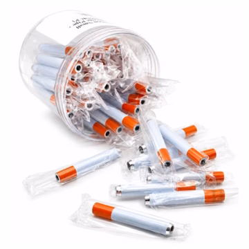 Cigarette Style Metal Pipe 2" - 50pk