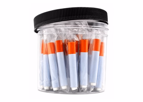 Cigarette Style Metal Pipe 2" - 50pk