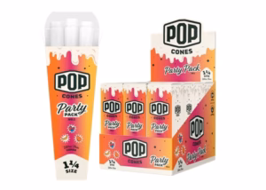 Pop Cones Ultra Thin - Party Pack Mixed Flavor Cones - 1 1/4 24pk