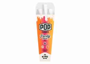 Pop Cones Ultra Thin – Party Pack Mixed Flavor Cones – King Size 24pk