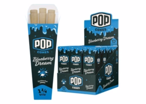 Pop Cones 2.0 – Unbleached – Blueberry Dream – 1 1/4 24pk