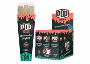 Pop Cones 2.0 – Unbleached – Watermelon Sugar – 1 1/4 24pk