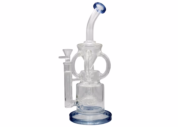 12" Quad Tube Diamond Chamber Recycler Water Pipe