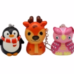 Squeeze Animals Squishy Keychain 12pk