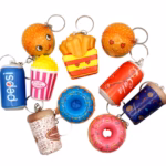 Squeeze Snacks Squishy Keychain 12pk