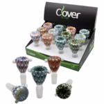 Clover Glass Fancy Latte Art 14mm Bowls 12pk