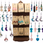 72pc Earring Display - Precious Stone Style