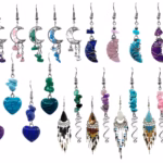 72pc Earring Display - Precious Stone Style