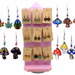 72pc Earring Display - Psychedelic Style