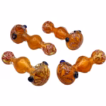 4ct 4" Heavy Gold Fumed Hand Pipe