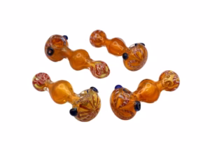 4ct 4" Heavy Gold Fumed Hand Pipe