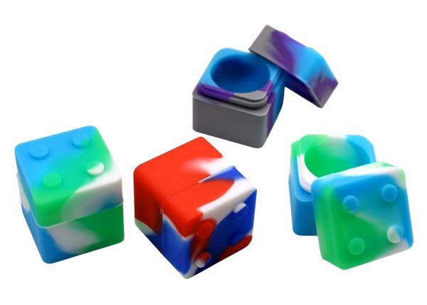 Silicone Stash Container - Lego Brick Style 40pk
