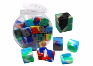 Silicone Stash Container - Lego Brick Style 40pk