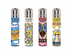 Clipper Lighter – Be Hippie 48pk