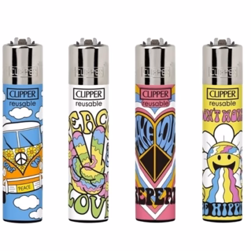 Clipper Lighter – Be Hippie 48pk