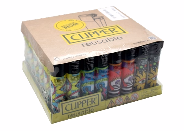 Clipper Lighter – Hippie Vision 48pk