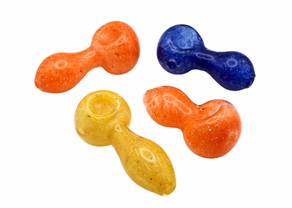 6ct 3" Mix Frit Art Fat Body Hand Pipe