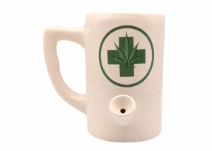 High Point Hand Pipe - Green Cross Mug