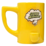 High Point Hand Pipe – Yellow Good Morning Mug
