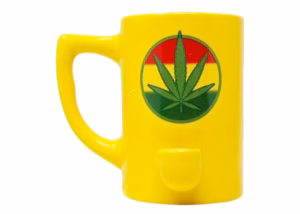 High Point Hand Pipe – Yellow Leaf Mug
