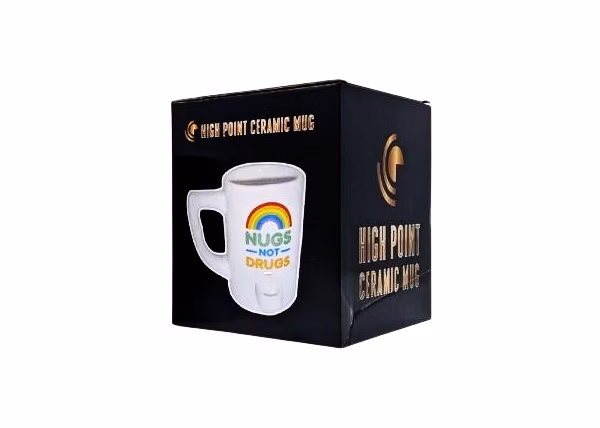 High Point Hand Pipe – Rainbow Nugs Not Drugs Mug