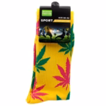 10ct Fashion Sport Socks Assortment - Leaf Design