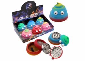 Poop Emoji Herb Grinders 6pk