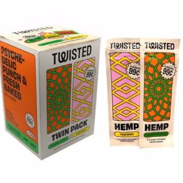 Twsited Hemp Summer Combo - Fresh Baked and Psychedelic Punch Wraps