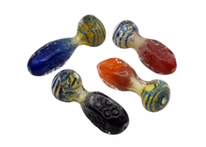 4ct 4" Frit Fumed Marble Art Hand Pipe
