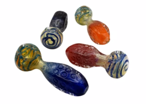 4ct 4" Frit Fumed Marble Art Hand Pipe