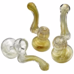 4ct 4" Silver Fumed Mini Bubblers