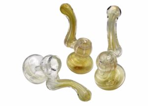4ct 4" Silver Fumed Mini Bubblers