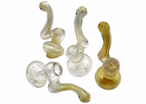 4ct 4" Silver Fumed Mini Bubblers