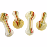 6ct 4" Rasta Art Twisted Rope Flat Mouth Hand Pipe