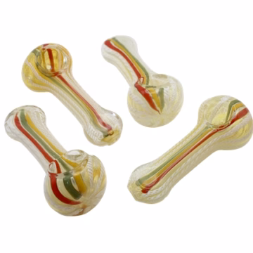6ct 4" Rasta Art Twisted Rope Flat Mouth Hand Pipe