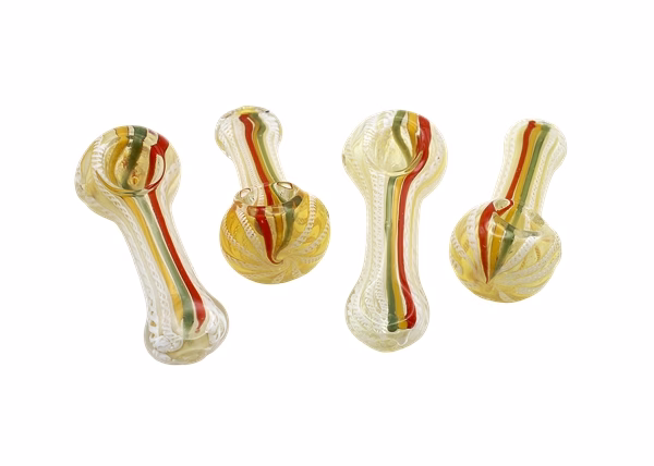 6ct 4" Rasta Art Twisted Rope Flat Mouth Hand Pipe