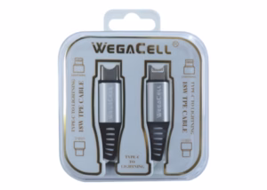 WegaCell Apple Compatible iPH USB C-Lightning TPE Data Cable