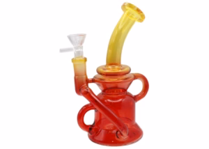 8" Time Design Glass Recycler Water Pipe