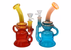 8" Time Design Glass Recycler Water Pipe