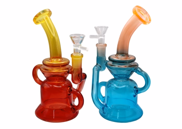 8" Time Design Glass Recycler Water Pipe