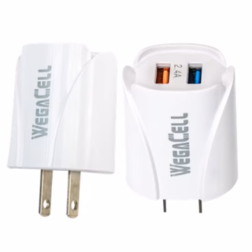 WegaCell Universal Dual Port Fast Charging USB - Home Wall Charger